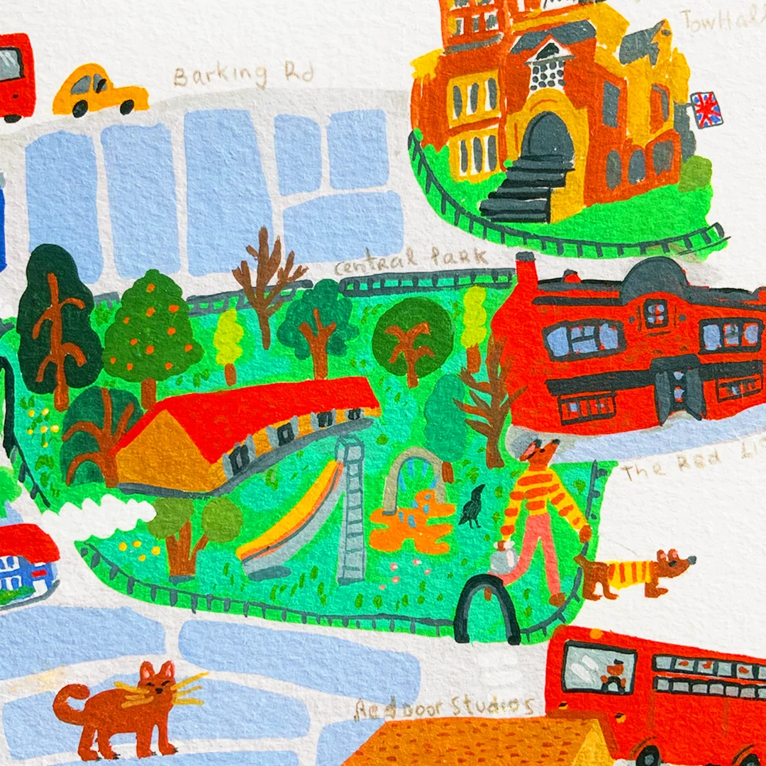 Central Park Estate Map — detail